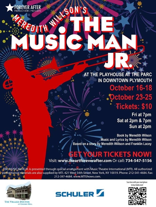 The Music Man Jr. at Forever After Productions Performances October 16, 2015 to October 25
