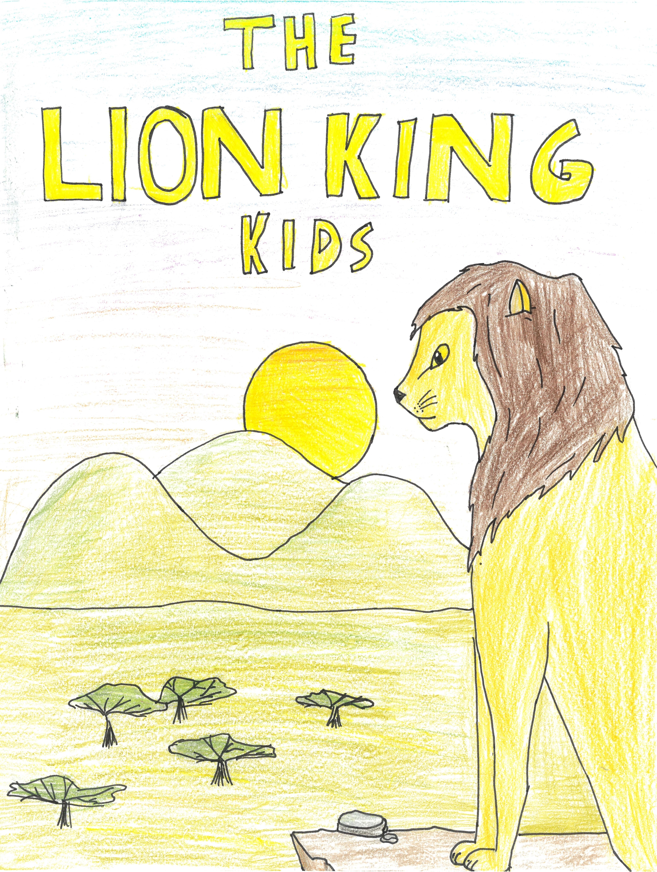 lion king drawing for kids