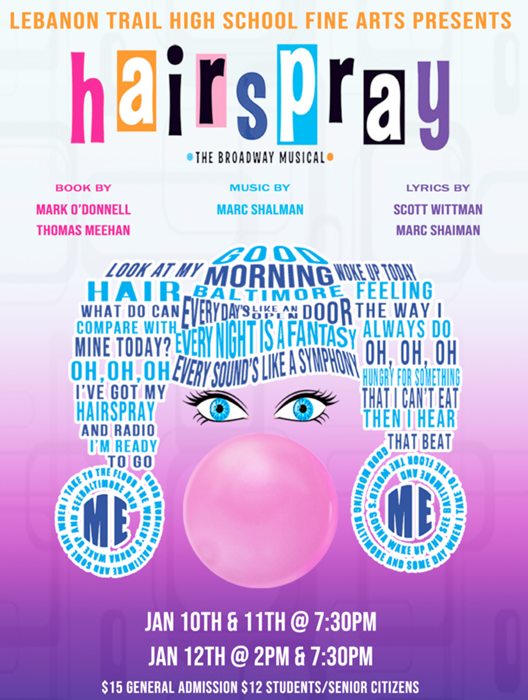 Hairspray at Lebanon Trail High School - Performances January 10, 2019 ...