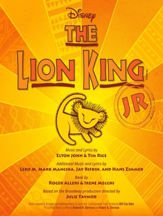 The Lion King Jr at Oakland Middle School - Performances December 13 ...