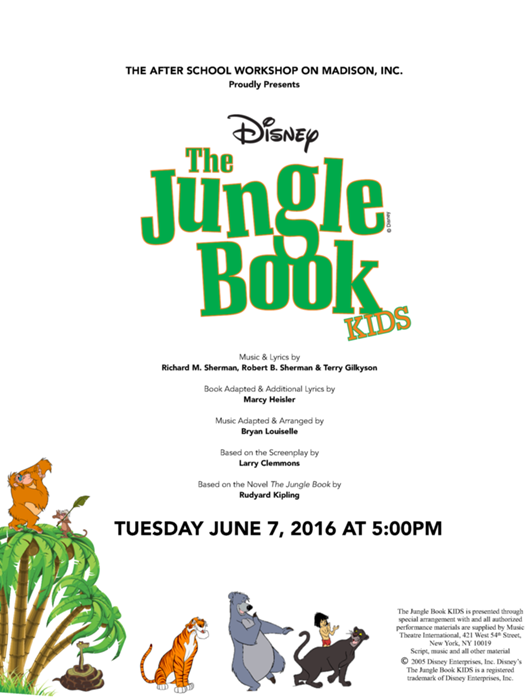 Disney's The Jungle Book KIDS at The After School Care Workshop on ...