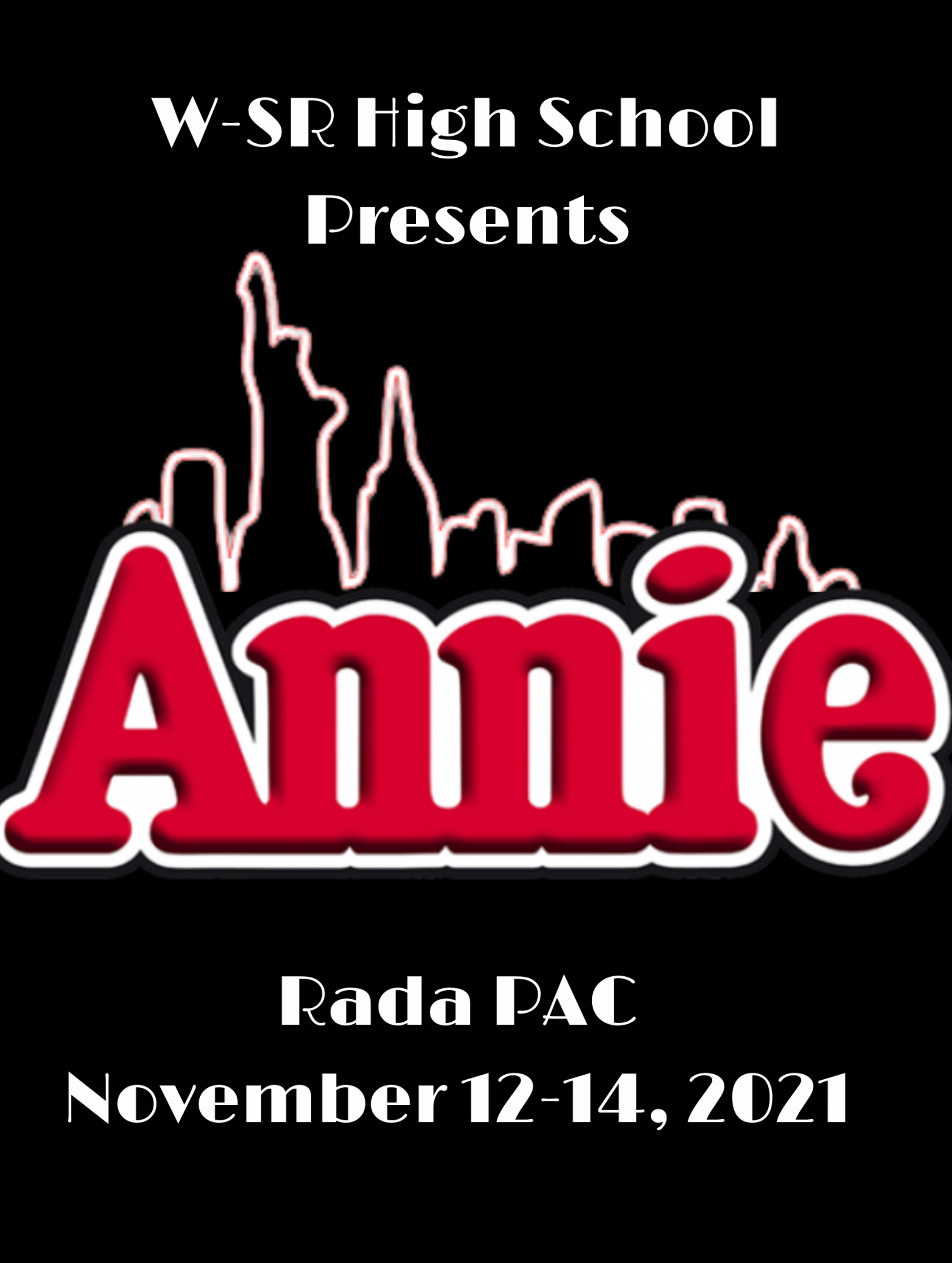 Annie at WaverlyShell Rock Senior High School Performances November